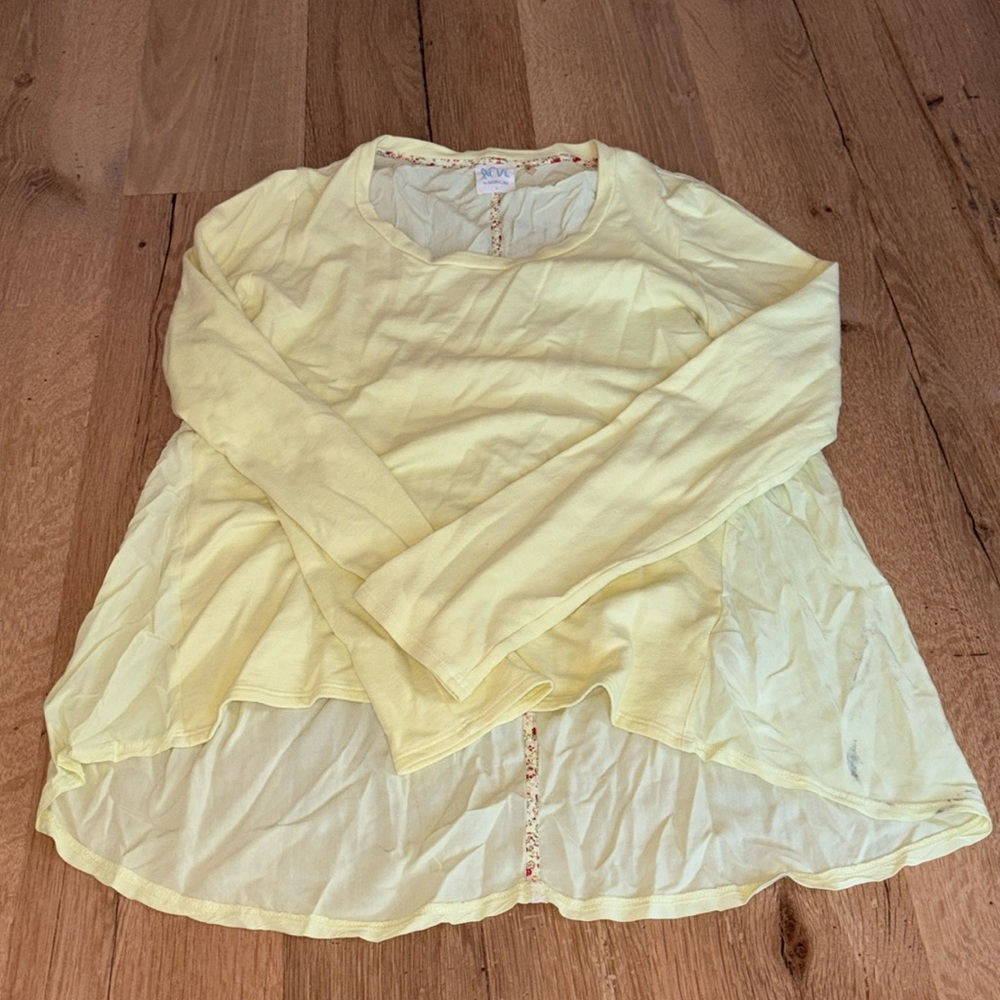 Yellow Flowy Top